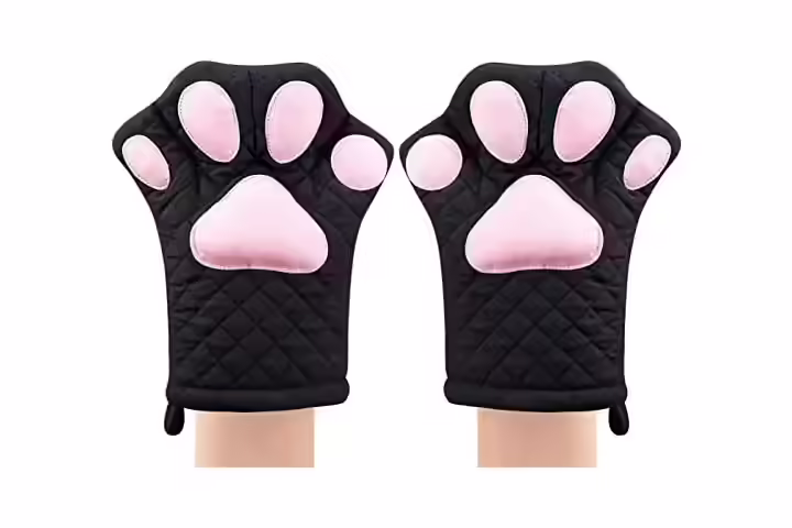 Feb.7 Cat Design Cooking Gloves