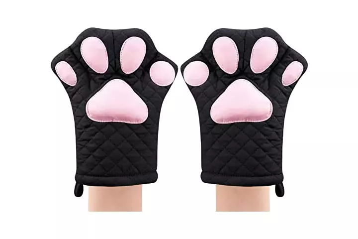 Feb.7 Cat Design Cooking Gloves