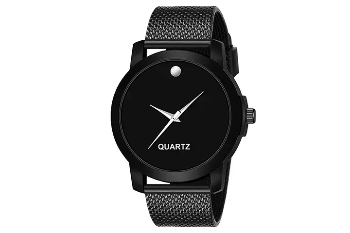 Foxter Black Sports Analog Watch For Men