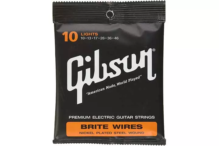 Gibson Premium Electric Guitar Strings Brite Wires - Light