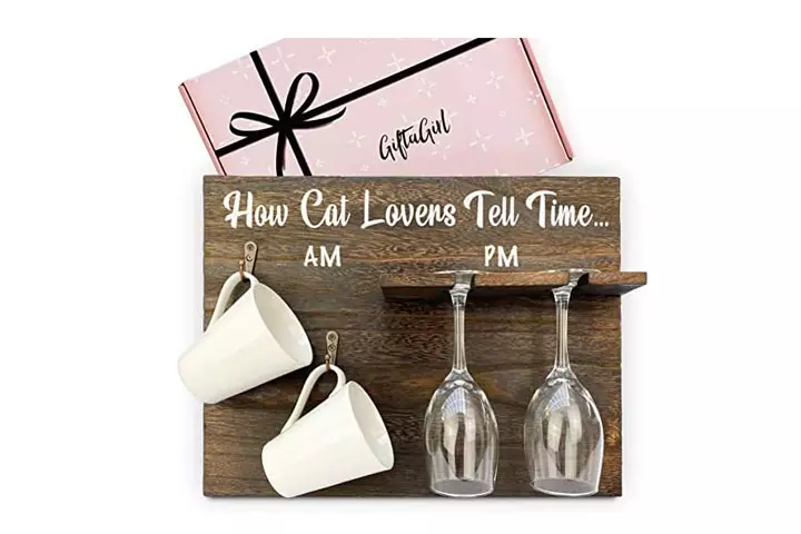 GiftagirlCat Lover Wine Gift