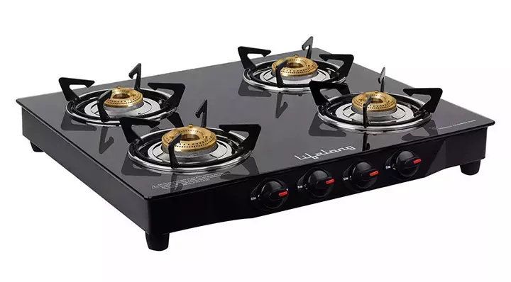 Lifelong Glass Top Gas Stove