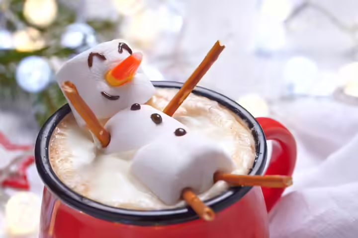 Winter Activities For Preschoolers - Marshmallow Snowman