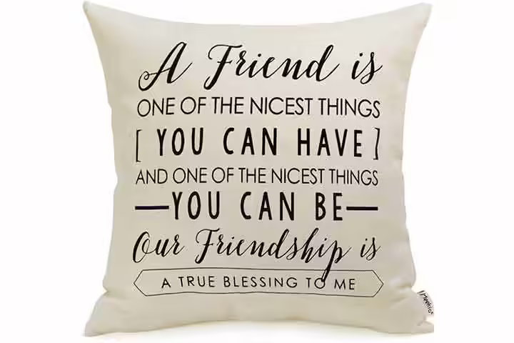 Meekio Friendship Throw Pillow Cover