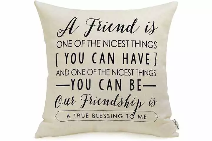 Meekio Friendship Throw Pillow Cover