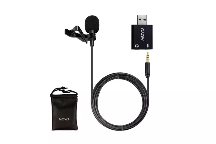 Movo M1 USB Lavalier Microphone