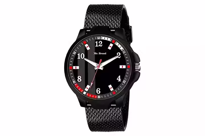 Mr. Brand Black Sports Analog Watch For Men