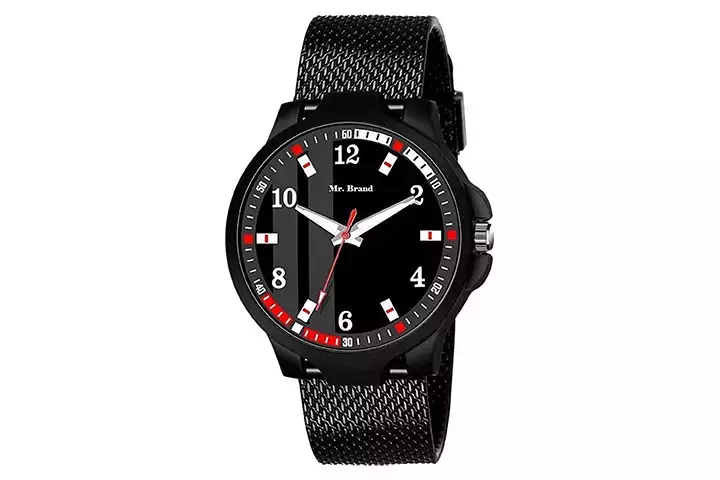 Mr. Brand Black Sports Analog Watch For Men