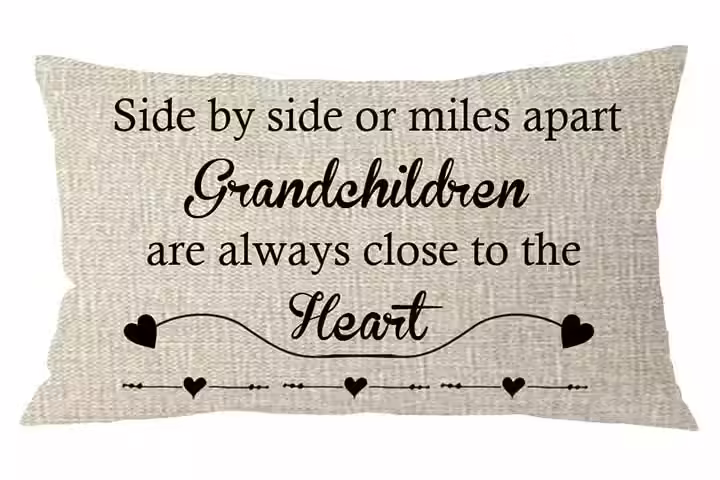 NIDITW Grandparents Throw Pillow Case