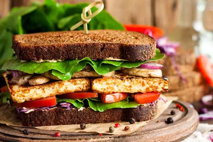 Pan-toasted tofu sandwich recipe for kids