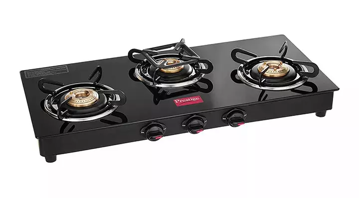 Prestige Marvel Glass Top 3 Burner Gas Stove