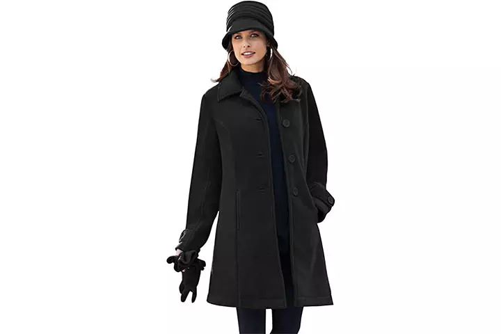 Roamans Women’s Fleece Soft Coat