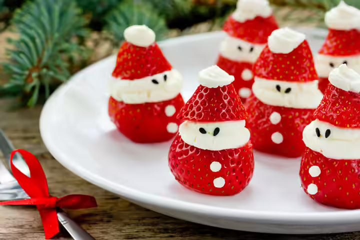 Strawberry Cheesecake Santas