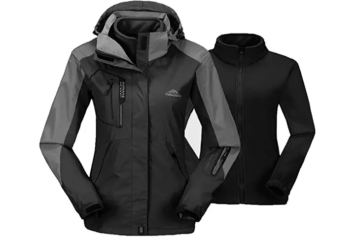 TBMPOY Women’s 3-In-1 Winter Ski Jacket