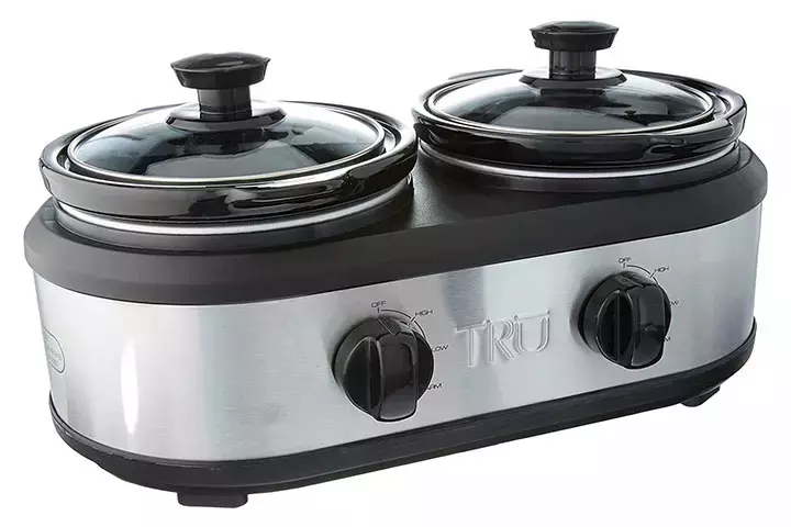 Tru Dual Crock Buffet Slow Cooker