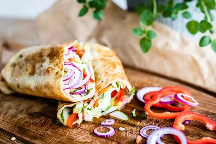 Kid-friendly vegan veggie wrap recipe