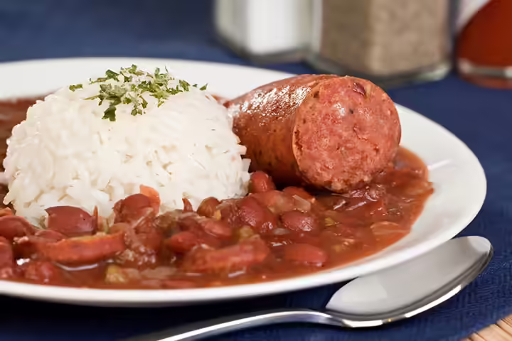 New Orleans Cajun-Style Red Beans And Rice With Sausage, slow cooker recipe for kids New Orleans Cajun-Style Red Beans And Rice With Sausage, slow cooker recipe for kids