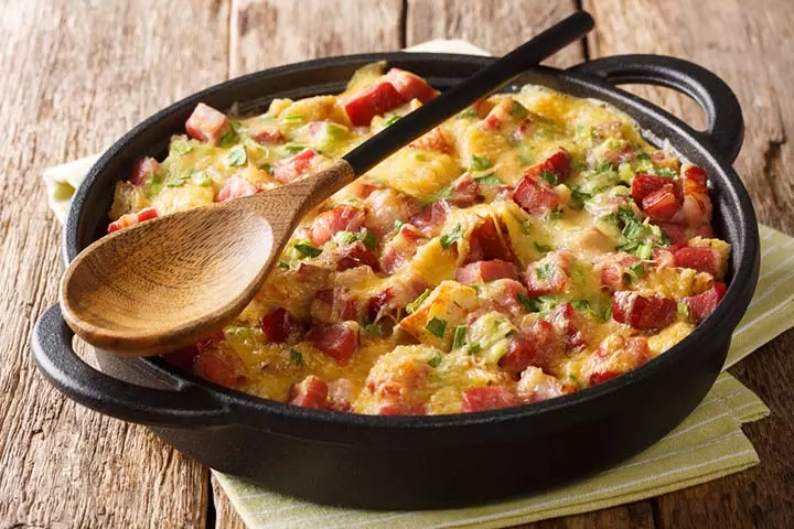 Crockpot Breakfast Casserole, slow cooker recipe for kids