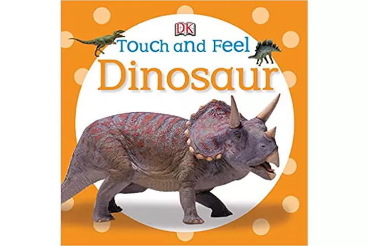 Touch and feel dinosaur by DK, 2-5 years dinosaur books for kids