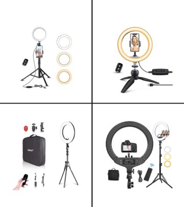 These multi-device compatible light stands will ensure that your videos are lighted well. 