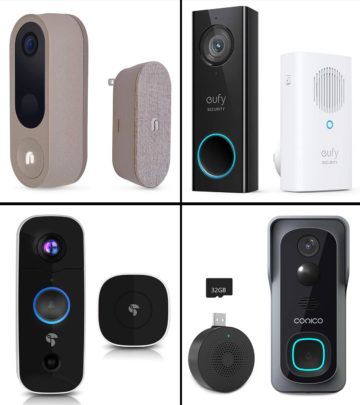 These smart, high-quality video doorbell cameras keep track of who visits the house. 