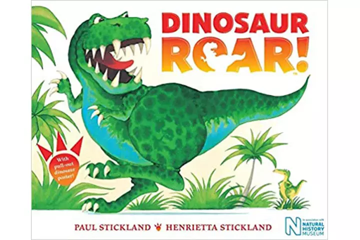 Dinosaur roar by Henrietta Stickland, 2-4 years dinosaur books for kids