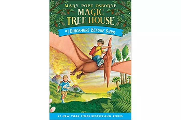 Dinosaurs before dark magic tree house vol 1 by Mary Pope Osborne, 6-9 years dinosaur books for kids