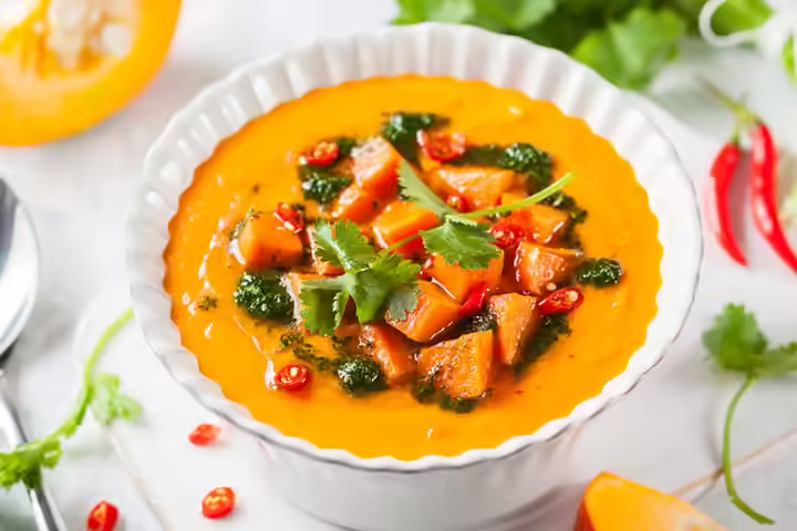 Butternut Squash And Farro Soup, slow cooker recipe for kids Butternut Squash And Farro Soup, slow cooker recipe for kids
