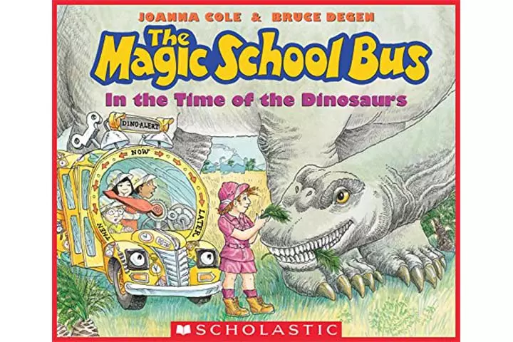 In the time of the dinosaurs the magic school bus by Joanna Cole, 4-8 years dinosaur books for kids