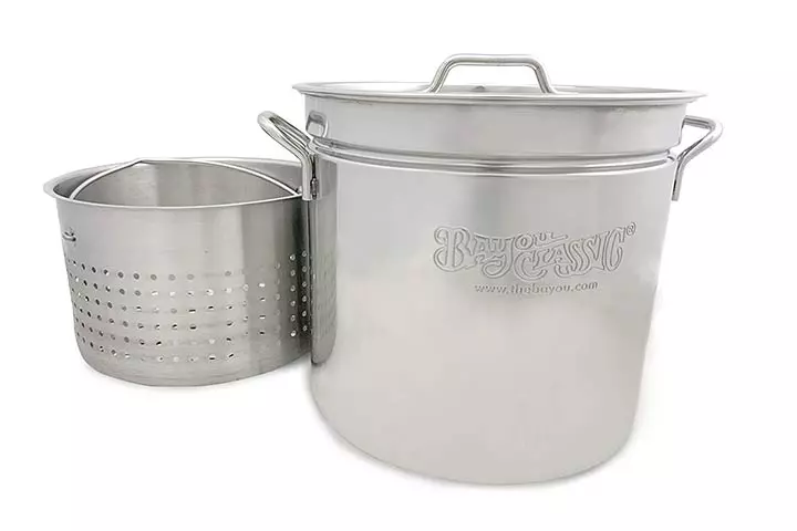 Bayou Classic Stainless Stockpot With Basket