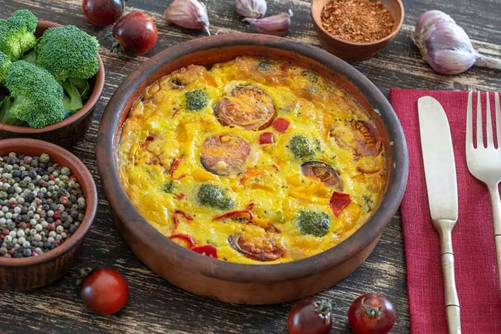 Broccoli frittata for 9 month old babies