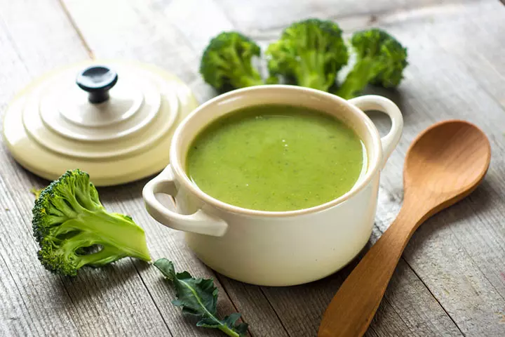 Broccoli soup for 7 month old babies