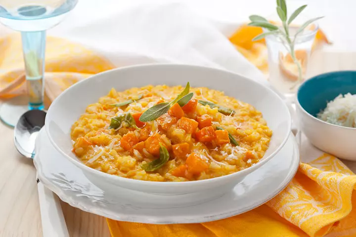 Kid-friendly butternut squash risotto recipe for dinner