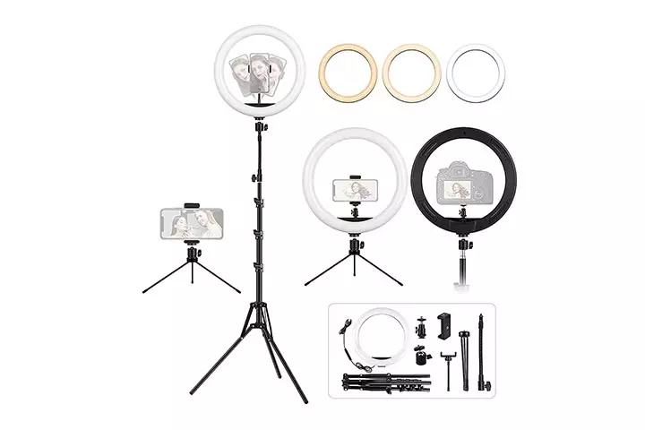 Lipety 12.6 Ring Light With Tripod and Desk Stand