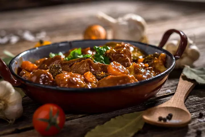 Kid-friendly beef stew with veggies recipe for dinner