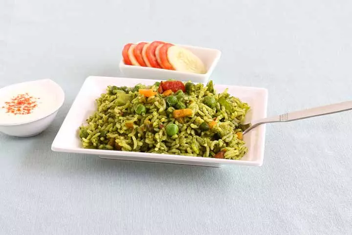 Spinach Biryani