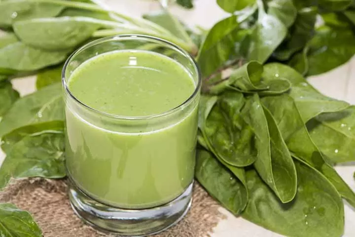 Spinach juice