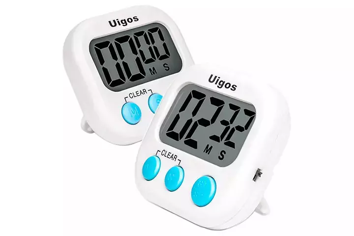 Uigos 2 Pack Digital Kitchen Timer