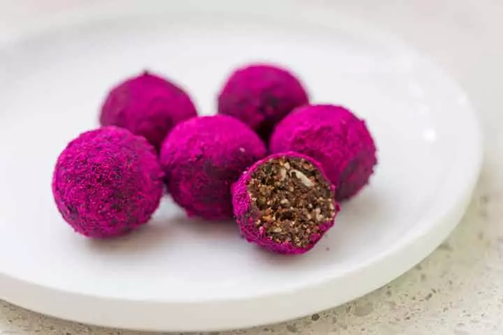 Kid-friendly vegan beetroot balls recipes