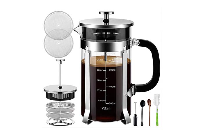 French Press Coffee Maker Veken French Press Coffee Maker