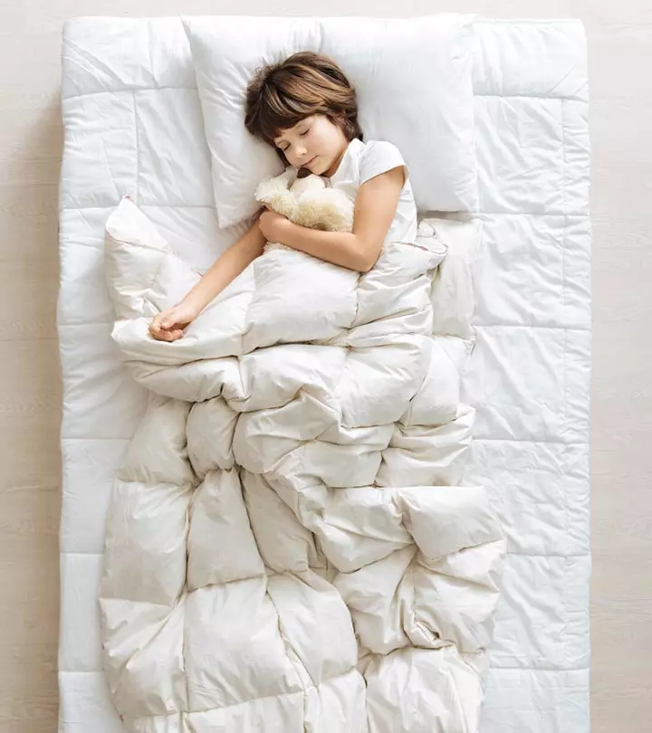 An expert-recommended weighted blanket is safe for children older than two years and may aid in better sleep.