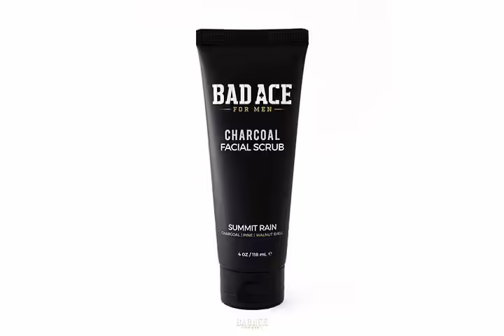 Bad Ace Charcoal Daily Face Wash with Scrubs for Men