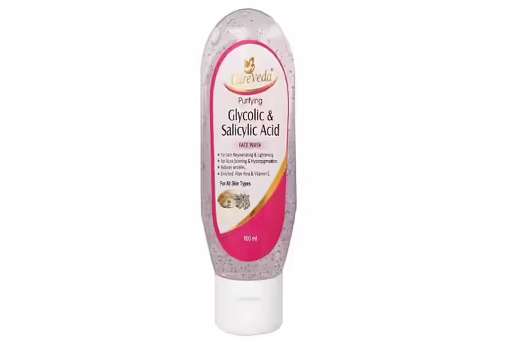 Care Veda Purifying Glycolic And Salicylic Acid Face Wash