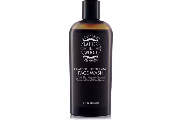 Lather & Wood Shaving Co. Activated Charcoal Face Wash For Men