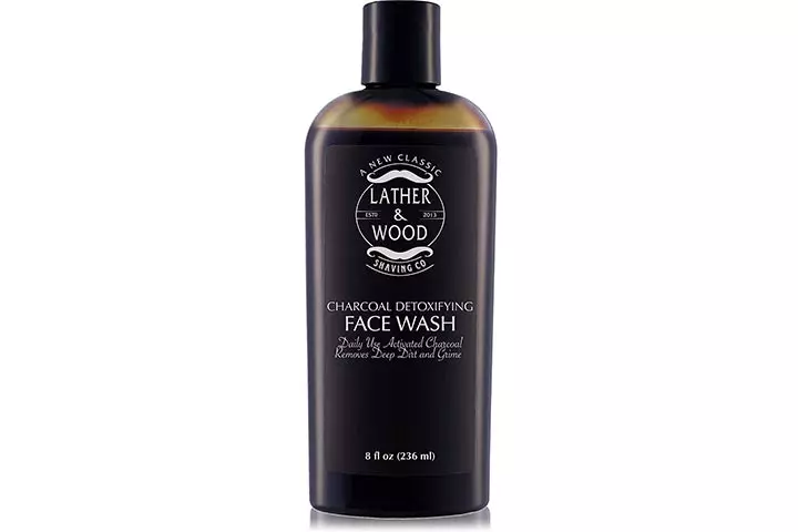 Lather & Wood Shaving Co. Activated Charcoal Face Wash For Men