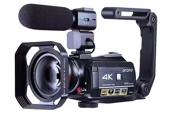 Ordro 4K Camcorder Vlogging Camera