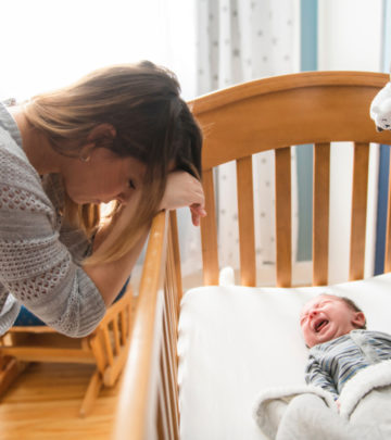 Try not to let your troubled baby sleep like this anymore