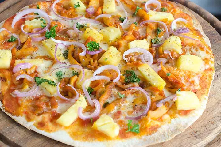 Vegan bbq hawaiian, Pizza recipe for kids