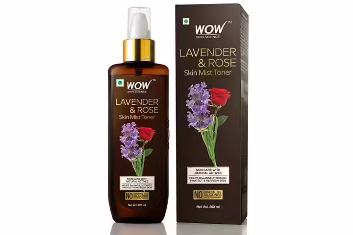 WOW Lavender And Rose Skin Mist Toner 