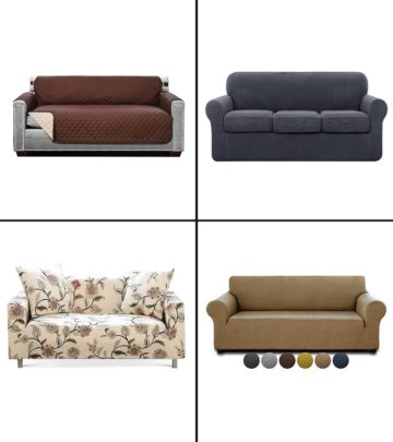 The slipcovers can protect your couch and give it an elegant touch.